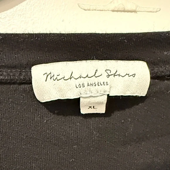 Michael Stars Black Short Sleeve Tee - Picture 2 of 7